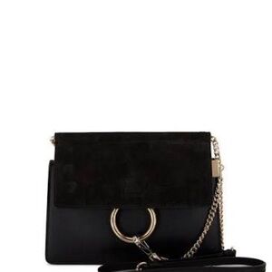 Chloe Faye Mini Leather & Suede Shoulder Bag in great condition